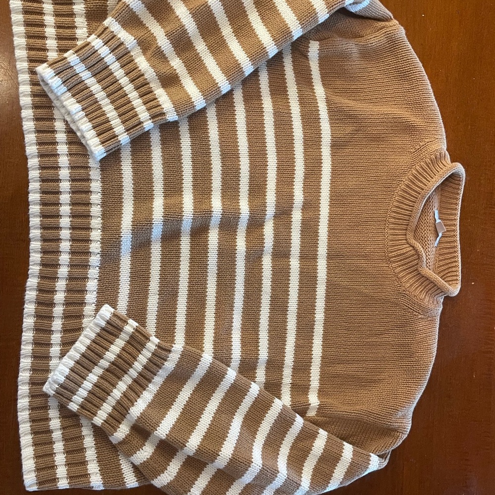 J. Crew Tan Knit Sweater
